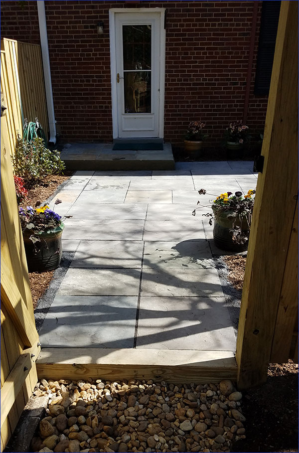 flagstone patio